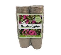 Thompson & Morgan Biodegradable Plant Fibre Seed Pots for Seeds, Seedlings & Cuttings, An Eco-friendly Alternative to Plastic, 48 x 6cm Fibre Pots (48)