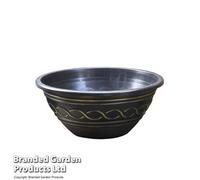 Thompson & Morgan Hard Good Pond Pot Black And Gold 45.5 X 19.5 X 1 Unit