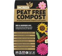 Thompson & Morgan Incredipeatfree Premium Bed & Borders Compost 40L Peat-Free Soil Improver With Incredibloom Fertiliser For Healthier Plants