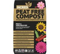 Thompson & Morgan Incredipeatfree Premium Compost 40L Peat Free Growing Medium With John Innes & Incredicrop Fertiliser For Tomatoes Vegetables