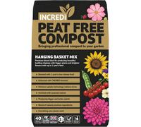 Thompson & Morgan Incredipeatfree Premium Hanging Basket Compost 40L 100% Peat Free With Slow Release Nutrients & 120G Fertiliser