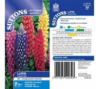 Thompson & Morgan Lupin Russell Mix 1 Seed Packet (50 Seeds), Multi