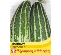 Thompson & Morgan Marrow Tiger Cross F1 Hybrid 1 Seed Packet (12 Seeds)