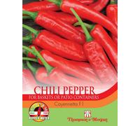 Thompson & Morgan Pepper Chilli Cayennetta 1 Seed Packet (6 Seeds)