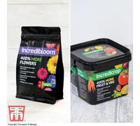 Incredibloom and Incredicrop Duo Pack - Vegan Friendly - Easy to Use - Ideal for Flower, Fruit & Vegetables - Cost-effective & Long lasting - 2x 750g by Thompson and Morgan
