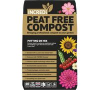 Thompson & Morgan Premium 100% Peat Free Potting On Compost With Slow-Release Nutrients & Incredibloom Fertiliser 40L Plant Growing Medium