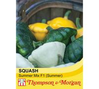 Thompson & Morgan Squash Summer Patty Pans Mix F1 1 Seed Packet (6 Seeds)