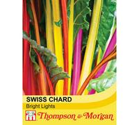 Thompson & Morgan Swiss Chard (Leaf Beet) Bright Lights 1 Seed Packet (80 Seeds)
