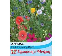 Thompson & Morgan Wildflower Annual Early flowering Mixed 1 Seed Packet (1 Gram), Multi