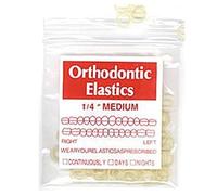 Thompson Orthodontic Elastics Bands 1/4 Inch Medium - Great for Dreadlocks and Braids