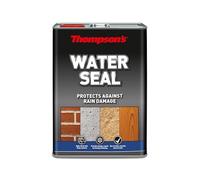 Thompson’s Water Seal Clear - Exterior Water-Repellent Liquid for Brick, Stone, Concrete and Wood Surfaces - Available in 1L and 5L (Clear, 5 Litre)
