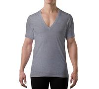 Thompson Tee Sweat Proof Undershirts with Anti-Microbial Underarm Sweat Pads, Original Fit, DeepV -, XL, Heather Grey
