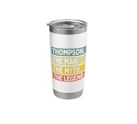 Thompson The Man The Myth The Legend Funny Personalized Stainless Steel Insulated Tumbler