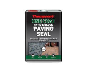 Thompsons One Coat Patio & Block Paving Acrylic-Based Clear Multi-Purpose Sealant, 5L