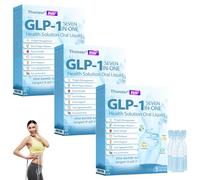 Thonesr GLP-1 Seven In one Health Solution Oral Liquid, Advanced GLP-1 Oral Liquid, Thonesr GLP-1 Drops, GLP-1 Oral Solution, GLP-1 Peptide Complex Serum, Natural Plant Extract (3 Box)