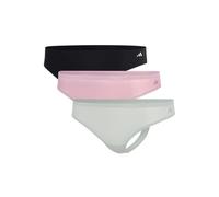 Thong (3PK) - Sport Active Light Flex-Packaged Panties - Comfortable Underwear, 901 Assorted, L