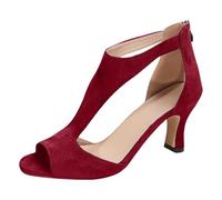 Thong Heels Women Wide Width Womens Sandals With A Zip Up The Back Fish Mouth Side Air Sandals Lightweight Comfortable Sliders Open Toe Arch Support Sliders Stylish Suede Heels Elegant Shoe