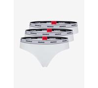 Thong HUGO Cotton Stripe Logo white grey (3 units) - L