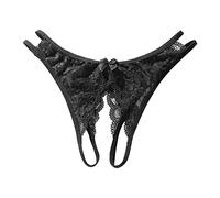 Thong Sexy Panties for Women Slutty Cheeky Briefs Stretch Underwear Breathable Crotchless Thongs Clear See Through Lingerie G String Solid Lace Tangas Butt Lifting Hipsters