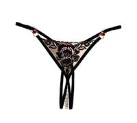 Thongs Womens Underwear Beaded G String Panties Eversoft Embroidered Briefs Stretch Crotchless Underpants Cute Flattering Hipsters Clear Funny Bikini Panties Black