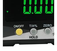 Thonlai Digital Angle Gauge Angle Meter Inclinometer 4 x 90° LCD Display Magnetic Bottom 360° Flipping Measurement Lockable with Automatic Backlight for Easy Measurement (Yellow DLW30D)
