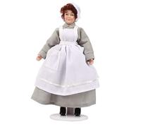 Thonlai Dollhouse Miniature Chef, Ceramic Man Servant with Articulated