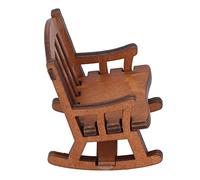 Thonlai Dollhouse Rocking Chair 1:12 Scale Composite Wood (L 205-235)