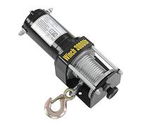 Thonlai Electric Winch Kit, 3000lbs with Remote Control and Steel Cable for ATV UTV Accessories, Copper Terminal Multi Strand Wire Rope High Temperature Quenching