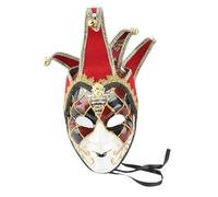 Thonlai Full face mask for women, retro party mask with Venetian style | Plastic, Lightweight, Comfortable for Long Wear, 17.3 Inch Width, Suitable for Xmas, Carnival, Performance