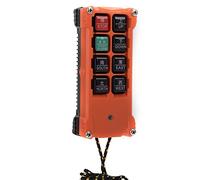 Thonlai H21 E1C Wireless Industrial Remote Controller, 8 Operation Buttons with Battery Voltage Warning and Security Key Switch, for Heavy Duty Equipment up to 100 Meters Control (12-36V)