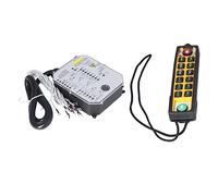 Thonlai Hoist Crane Remote Control, Single Handle ABS Pure Copper Cable LED Indicator, with Anti Drop Proof, for Cranes Conveyors Mining Equipment Concrete Pumps (ABS+Copper)