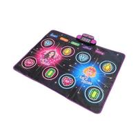 Thonlai Kids Dance Mat, Double Player Mode Interactive Light Up Electronic Dance Pad with Built in, for Children Physical Coordination and Cognitive Development