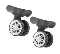 Thonlai Luggage Double Row Large Wheel Mute for Suitcase Repair | Quiet TPE & PP Construction, Suitable for Draw-bar Box and Code Case, Includes Mounting Screws