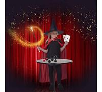 Thonlai Magic Tricks Set for Kids, 30 Easy to Learn Tricks with Magician Wand and Props, Educational Toy for Boys Girls, Christmas Birthday Party Gifts (Colorful #70)