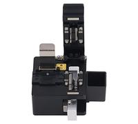 Thonlai Optical Fiber Cutter Automatic Fiber Cleaver Fibre Optic Cable Full Automatic 125μm Bare 9-16mm Cutting Range with Stainless Steel Slide Rail for Single