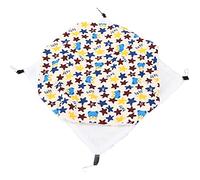 Thonlai Pet Hammock, Warm Plush Double Layer Hanging Bed with Fixed Accessories, for Hamsters Rabbits Small Animals Cage (Small Size cartoon stars)