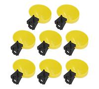 Thonlai PP Plastic Chicken Drinking Bowl Portable Chicken Supplies, 8Pcs Chick Waterer for Easy Water Access By Ducks, Geese (6mm)