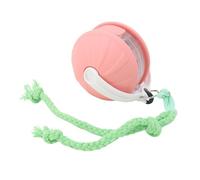 Thonlai Smart Pet Toy Ball Automatic Moving Interactive Cat Dog Toy with Obstacle Avoidance Auto Shut Off for Cats Dogs Multi Pet Households (Pink)
