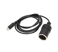 Thonlai Type C to Cigarette Lighter Adapter 4.9ft Long 45W USB C to | PVC Material, for 15V3A PD Power Supply, Stable Output for 12V Car Devices, Indoor or Camping Use