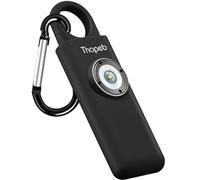 Thopeb Personal Alarm for Women- Extra Loud Siren and LED Strobe Light Original Self Defense Siren and Key Chain, Helps Elders & Womens & Kids Emergency Call (Charcoal)