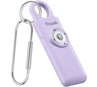 Thopeb Self Defense Siren-Rechargeable-Personal Safety Alarm for Womne-130dB Siren, Strobe SOS LED Light. Helps Elders & Kids Emergency Call (Orchid), Rechargeable-purple