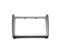 THOQUP Radio Frame Fit For VW POLO 2014 2015 2016 2017 HAOCHEN 2 DIN Car Radio Install Panel Refitting Frame Kit Audio Trim Bezel Faceplate Convenient(Silver grey)