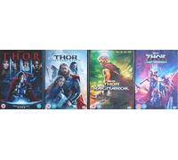 THOR 1-4 COMPLETE MARVEL COLLECTION / 1. THOR / 2. THE DARK WORLD / 3. RAGNAROK / 4. LOVE AND THUNDER = ULTIMATE 4x DVD SET