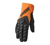 Thor 2025 Motocross Gloves Spectrum Orange Black MX Enduro ATV Quad