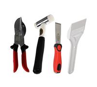 Thor 712 38mm Nylon Hammer, Chisel Edge Bead Knife & Professional SK5 Mitre Shears Plus Paddle Glazing/Delglazing UPVC Window/Door Tool Kit