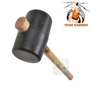 Thor 957 black rubber mallet 1200g 90mm soft face THO957