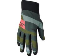 Thor Agile Status Motocross Gloves, green-multicolored, size M for Men