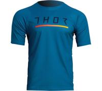 Thor Assist Caliber Shortsleeve Bicycle Jersey, blue, size XS for Men