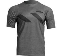 Thor Assist Hazard Shortsleeve Bicycle Jersey, grey, size XS