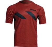 Thor Assist Hazard Shortsleeve Bicycle Jersey, red, size S for Men